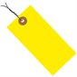 4 1/4 x 2 1/8" Yellow Tyvek® Pre-Wired Shipping Tag