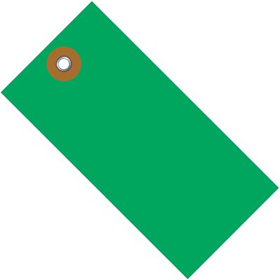 5 3/4 x 2 7/8" Green Tyvek® Shipping Tag
