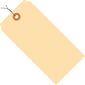 3 3/4 x 1 7/8" 10 Pt. Manila Shipping Tags - Pre-Wired