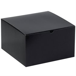 10 x 10 x 6" Black Gloss Gift Boxes