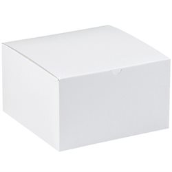 10 x 10 x 6" White Gift Boxes