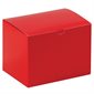 6 x 4 1/2 x 4 1/2" Holiday Red Gift Boxes