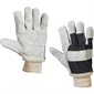 Leather Palm w/ Knit Wrist Gloves - Large