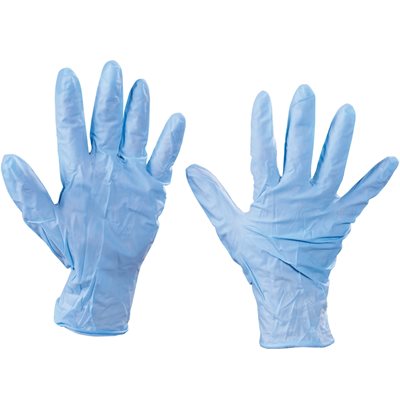 Nitrile Gloves - Powdered - Large