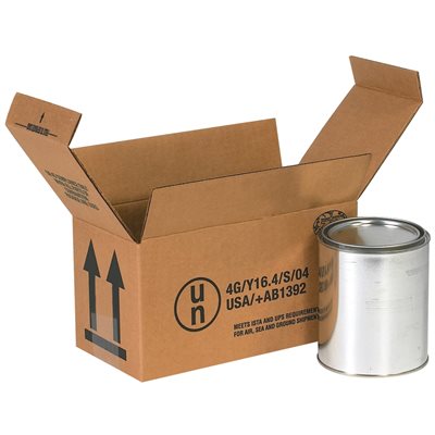 9 1/2 x 4 5/8 x 5" 2 - 1 Quart Haz Mat Boxes