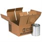 9 7/16 x 9 7/16 x 5" 4 - 1 Quart Haz Mat Boxes