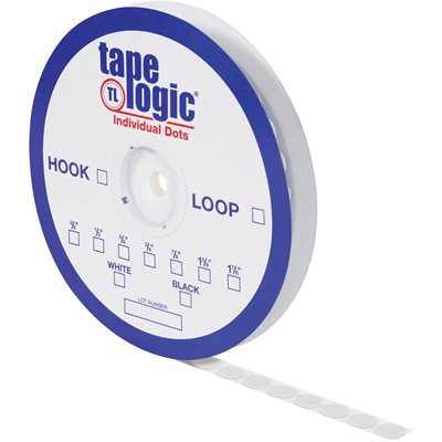 3/8" White Loop Tape Logic® Individual Tape Dots