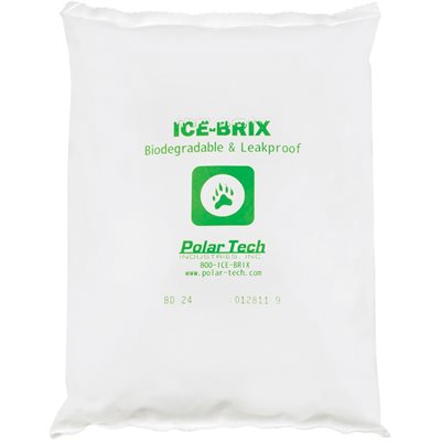 8 x 6 x 1 1/4" - 24 oz. Ice-Brix™ Biodegradable Packs