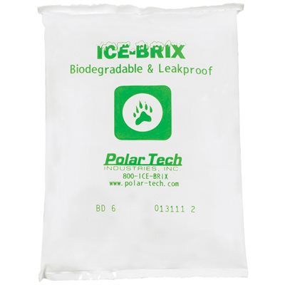 5 1/2 x 4 x 3/4" - 6 oz. Ice-Brix™ Biodegradable Packs