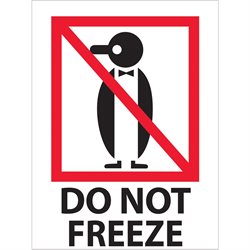 3 x 4" - "Do Not Freeze" Labels