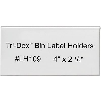 4 x 2 1/4" Tri-Dex™ Bin Label Holders