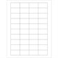 1 3/4 x 1" White Rectangle Laser Labels