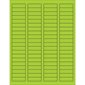 1 3/4 x 1/2" Fluorescent Green Rectangle Laser Labels