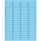 1 15/16 x 1/2" Fluorescent Pastel Blue Rectangle Laser Labels