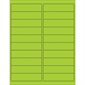 4 x 1" Fluorescent Green Rectangle Laser Labels