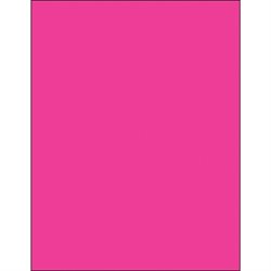 8 1/2 x 11" Fluorescent Pink Rectangle Laser Labels