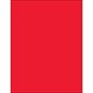 8 1/2 x 11" Fluorescent Red Removable Rectangle Laser Labels