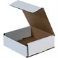 8 x 4 x 3" White Corrugated Mailers 50/BD