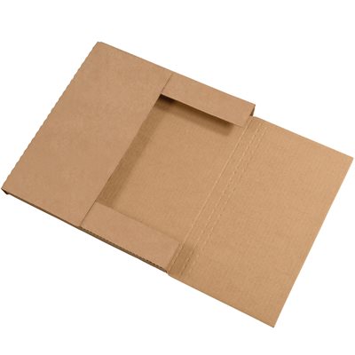 12 1/2 x 12 1/2 x 1" Kraft Easy-Fold Mailers