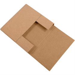 12 1/2 x 12 1/2 x 2 1/2" Kraft Easy-Fold Mailers