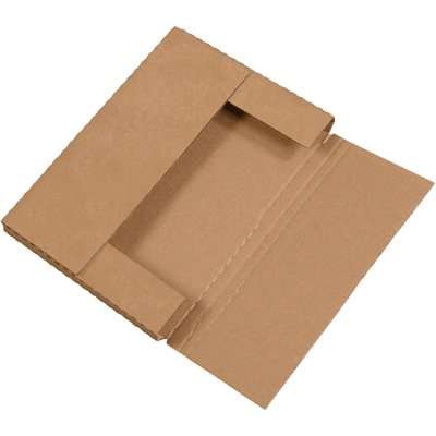 12 1/8 x 9 1/8 x 1" Kraft Easy-Fold Mailers