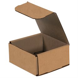 4 x 4 x 1" Kraft Corrugated Mailers