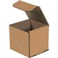 4 x 4 x 4" Kraft Corrugated Mailers