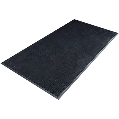 36 x 72" Black Rubberized Entry Mat