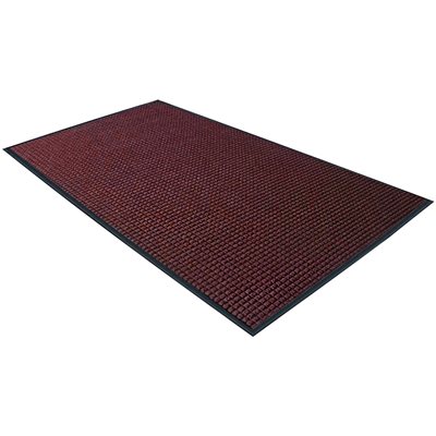 3 x 10' Red/Black Deluxe Rubber Backed Carpet Mat