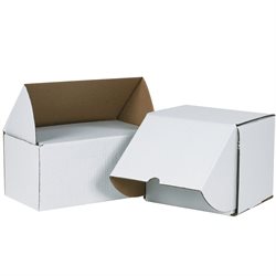 7 1/8 x 6 5/8 x 6 1/2" White Outside Tuck Mailers
