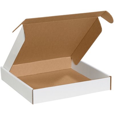 12 x 12 x 2" White Deluxe Literature Mailers