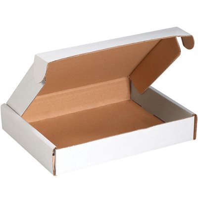 12 1/8 x 9 1/4 x 2" White Deluxe Literature Mailers