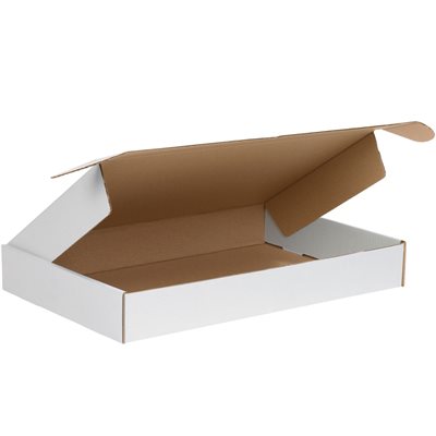 16 x 10 x 2 3/4" White Deluxe Literature Mailers