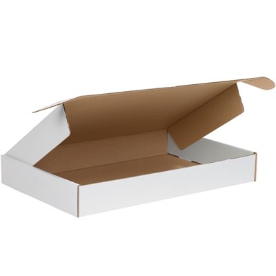 18 x 12 x 2" White Deluxe Literature Mailers