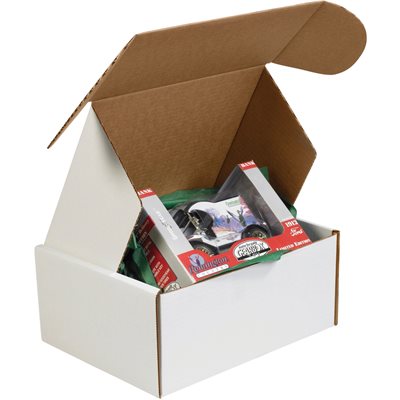 9 x 6 1/2 x 4" White Deluxe Literature Mailer