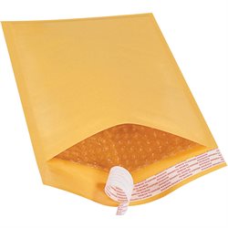 7 1/4 x 12" Kraft #1 Self-Seal Bubble Mailers