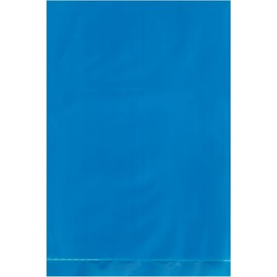 4 x 6" - 2 Mil Blue Flat Poly Bags