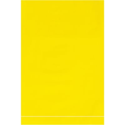 4 x 6" - 2 Mil Yellow Flat Poly Bags