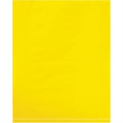 8 x 10" - 2 Mil Yellow Flat Poly Bags