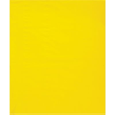 15 x 18" - 2 Mil Yellow Flat Poly Bags