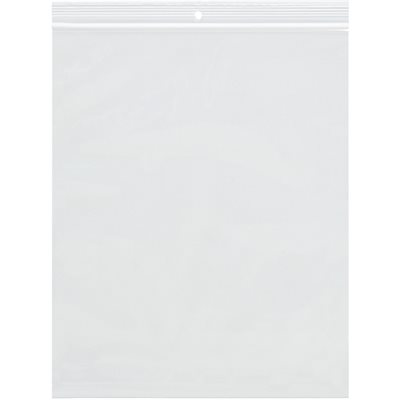 9 x 12" - 2 Mil Reclosable Poly Bags w/ Hang Hole