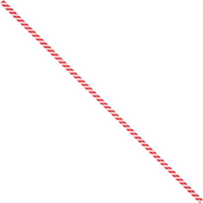 10 x 5/32" Red Candy Stripe Paper Twist Ties