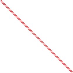 10 x 5/32" Red Candy Stripe Paper Twist Ties