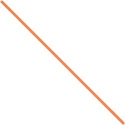 12 x 5/32" Orange Paper Twist Ties