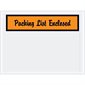 4 1/2 x 6" Orange "Packing List Enclosed" Envelopes