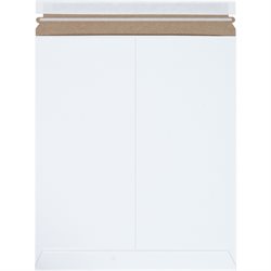 12 3/4 x 15" White (25 Pack) Self-Seal Flat Mailers