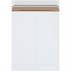 9 3/4 x 12 1/4" White Self-Seal Flat Mailers