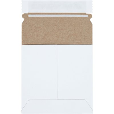 5 1/8 x 5 1/8" White Self-Seal Flat Mailers