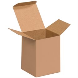 3 x 3 x 4" Kraft Reverse Tuck Folding Cartons