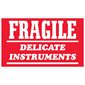 3 x 5" - "Fragile - Delicate Instruments" Labels